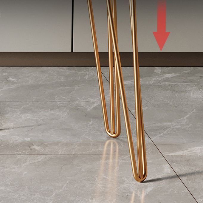 Glam 1-drawer Office Desk Sintered Stone Writing Desk for Home Clearhalo 'furn' 'furn_office_desk' 'Furniture' 'furniture_office_desk' 'Office Desks' 'Office Furniture' 'office_desk' 1200x1200_c76b0a7a-563a-4998-a037-53d69f6559c0