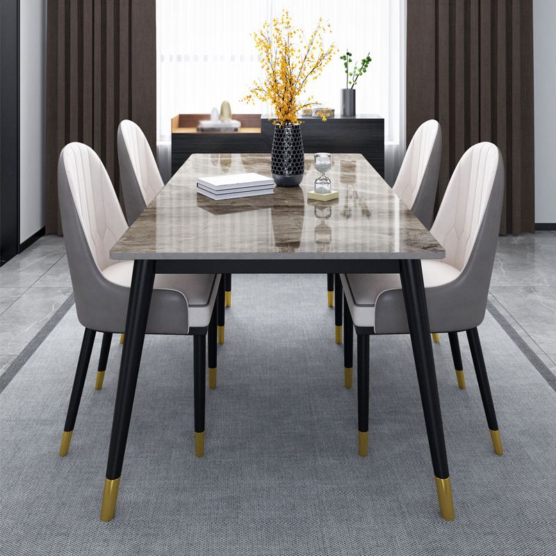 Glam Style 1/5/7 Pieces Dining Set with Stone Table Dining Furniture for Living Room Clearhalo 'Dining Room Sets' 'Dining Tables & Seating' 'dining_room_set' 'furn' 'furn_dining_room_set' 'Furniture' 'furniture_dining_room_set' 'Kitchen & Dining Furniture' 'kitchen&dining_furn' 'kitchen' 1200x1200_c76c7da0-306d-43a3-a645-5718f40ff747