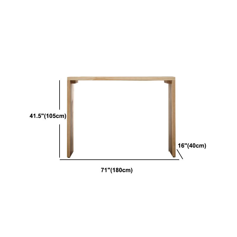 Rectangle Pine Wood Counter Table Contemporary Bar Table for Dining Room Clearhalo 'Bar Furniture' 'Bar Tables' 'bar_tables' 'furn' 'furn_bar_tables' 'Furniture' 'Kitchen & Dining Furniture' 1200x1200_c76cb1ee-e71a-4116-b910-eae7a3cd7484