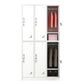 Contemporary Style Wardrobe Metal Wardrobe Closet with Doors