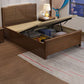 Letto standard in legno massello scandinavo letto naturale con testiera