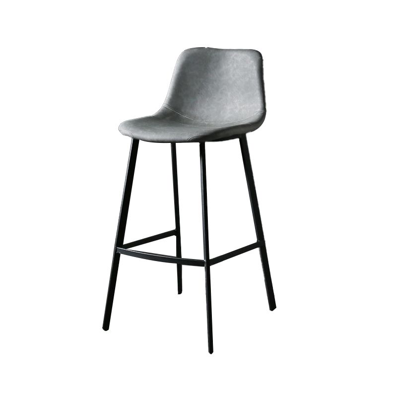 Nordic Style Leather Upholstered Barstool 4 Feet Bar Stool for Dining Room Clearhalo 'Bar Furniture' 'Bar Stools' 'bar_stools' 'furn' 'furn_bar_stools' 'furniture_bar_stools' 'Kitchen & Dining Furniture' 'kitchen&dining_furn' 'kitchen' 'kitchen_furn' Furniture' 1200x1200_c76eb43a-52f3-4423-8d22-e379112e3269