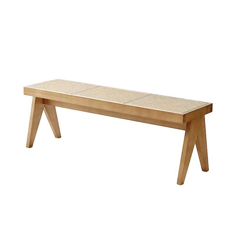 14.82-inch Width Solid Wood Bench Tropical Rectangle Seating Bench Clearhalo 'Benches' 'Chairs & Seating' 'furn' 'furn_benches' 'Furniture' 'Living Room Furniture' 1200x1200_c76fd4c5-e947-444c-a400-e991a6e5cfa7