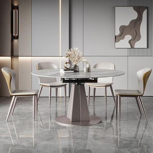 Glam 1/5/7 Pieces Dining Set Rectangular Sintered Stone Dining Table Set Clearhalo 'Dining Room Sets' 'Dining Tables & Seating' 'dining_room_set' 'furn' 'furn_dining_room_set' 'Furniture' 'furniture_dining_room_set' 'Kitchen & Dining Furniture' 1200x1200_c7700878-5381-4a2e-850a-534c4a7c04f9