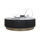 Modern Style Round White Black Metal Four-legged Coffee Table Clearhalo 'Coffee & Accent Tables' 'Coffee Tables' 'coffee_tables' 'furn' 'furn_coffee_tables' 'Furniture' 'Living Room Furniture' 1200x1200_c770f1a8-2eae-41ec-87a8-aa75569ba90c