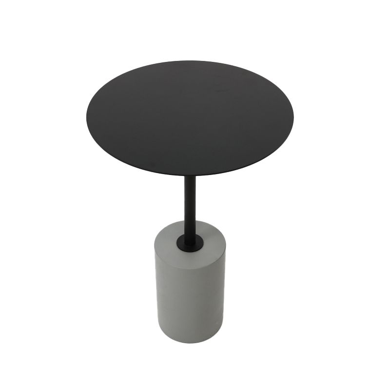 TABELLA ROUND ENTERNO CONTEMPOURANTE 23.62 "Tallo di snack laterale di piede.