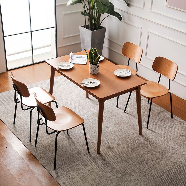 Industrial Metal Milk Tea Shop Side Chair Matte Finish Open Back Dining Chair (Set of 4) Clearhalo ' kitchen&dining_furn' 'Dining Chairs' 'Dining Tables & Seating' 'dining_chair' 'furn' 'furn_dining_chair' 'Furniture' 'furniture_dining_chair' 'Kitchen & Dining Furniture' 'kitchen' 1200x1200_c774d2e9-ff62-4d0b-b5e2-3cab8528c14c