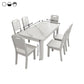 Rectangle Mid-Century Dining Table White Sintered Stone Fixed Table Clearhalo ' dining_table' 'Dining Tables & Seating' 'Dining Tables' 'furn' 'furn_dining_table' 'Furniture' 'furniture_dining_table' 'Kitchen & Dining Furniture' 'kitchen&dining_furn' 'kitchen' 'kitchen_dining_table' 1200x1200_c7769493-1fe1-4d0f-bb71-8cd76557a291