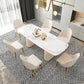 Sintered Stone Top Modern White Table for Restaurant Oval Dining Table Double Pedestal Clearhalo 'Dining Tables & Seating' 'Dining Tables' 'dining_table' 'furn' 'furn_dining_table' 'Furniture' 'furniture_dining_table' 'Kitchen & Dining Furniture' 'kitchen' 'kitchen_dining_table' 1200x1200_c7771509-c797-4845-b3be-08ea1a22f4bb