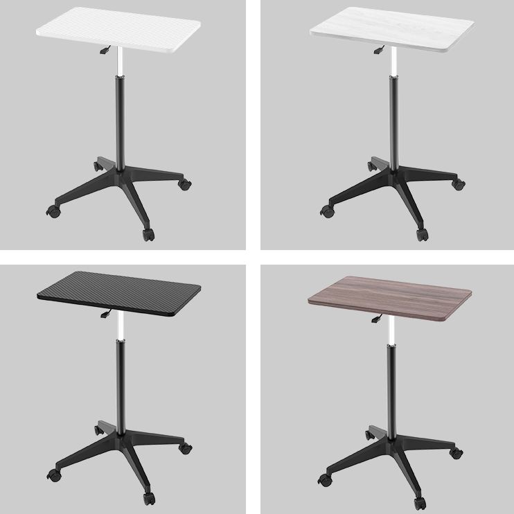 Modern Style Wooden Office Desk Rectangular Adjustable Desk with Caster Wheels Clearhalo 'Furniture' 'furniture_office_desk' 'Office Desks' 'Office Furniture' 'office_desk' 1200x1200_c7771516-339b-4666-8988-b4bd01244d7f