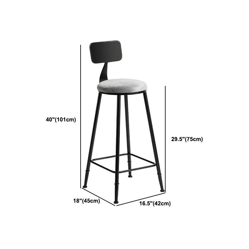 1/2/3 Pieces Round Bar Table Set Stone Bar Table with Upholstered Bar Stools