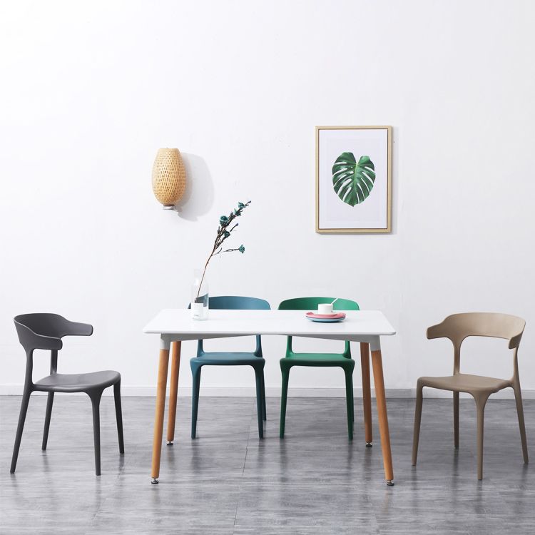 Plastic Dining Arm Chairs Kitchen Open Back Stackable Armchairs Indoor Clearhalo ' kitchen&dining_furn' 'Dining Chairs' 'Dining Tables & Seating' 'dining_chair' 'furn' 'furn_dining_chair' 'Furniture' 'furniture_dining_chair' 'Kitchen & Dining Furniture' 'kitchen' 1200x1200_c7784118-9674-4e06-bb2b-a18a426e7371