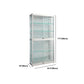 White Display Stand Modern Curio Cabinet with Glass Locking Door Clearhalo 'Display & China Cabinets' 'display_china_cabinets' 'furn' 'furn_display_china_cabinets' 'Furniture' 'Kitchen & Dining Furniture' 1200x1200_c778daa0-d68f-458b-bb18-3692514c1315