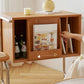 Libreria in stile moderno in legno di pino 28,5 "H chiuso Back Shelf per Home Office