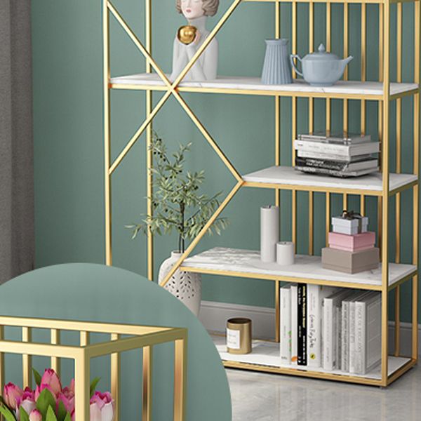 Glam Style Open Bookshelf Etagere Shelf Bookcase for Home Office Clearhalo 'Bookcases' 'furn' 'furn_bookcases' 'Furniture' 'furniture_bookcases' 'Office Furniture' 1200x1200_c77e92c4-35a4-40a1-8ebf-dd85e4baa30d