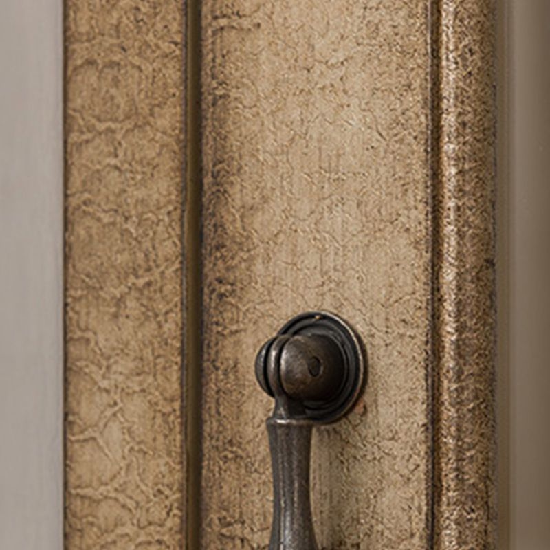 Mid-Century Modern Cabinet with Drawers and Doors in Distressed Wood Clearhalo 'Cabinets & Chests' 'cabinets_chests' 'furn' 'furn_cabinets_chests' 'Furniture' 'Living Room Furniture' 1200x1200_c781c95a-6de3-4353-9d0e-65be9d715892