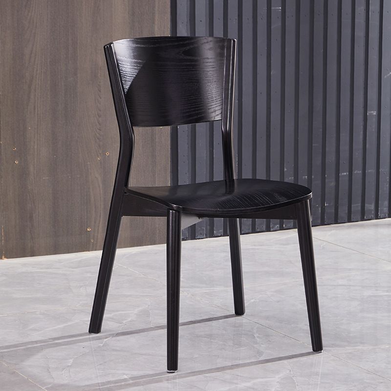 Modern Style Solid Wood Side Chair Matte Finish Open Back Dining Chair Clearhalo ' kitchen&dining_furn' 'Dining Chairs' 'Dining Tables & Seating' 'dining_chair' 'furn' 'furn_dining_chair' 'Furniture' 'furniture_dining_chair' 'Kitchen & Dining Furniture' 'kitchen' 1200x1200_c781cb83-0bd4-4595-afe1-839694e973f1