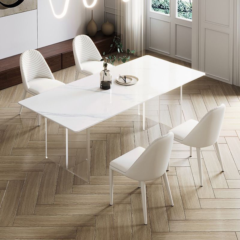 現代の焼結石のダイニングラウンドテーブルセット1/3/4/5ピースダイニングセット