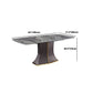Modern Gray Sintered Stone Dining Table Set 1/2/5/7 Pieces Dining Set Clearhalo 'Dining Room Sets' 'Dining Tables & Seating' 'dining_room_set' 'furn' 'furn_dining_room_set' 'Furniture' 'Kitchen & Dining Furniture' 1200x1200_c7863642-e48e-40c4-929b-57597ff7e165