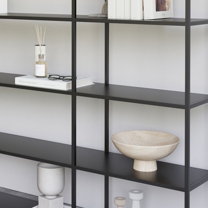 Modern Open Storage Bookcase 9.8" W Iron Frame Bookshelf with Shelves Clearhalo 'Bookcases' 'furn' 'furn_bookcases' 'Furniture' 'Office Furniture' 1200x1200_c789374f-154d-4dc4-9d4c-4420eb332cbe