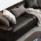 26.38" H Genuine Leather Square Arm Modern Sofa with Storage Black Standard Sofa Clearhalo 'furn' 'furn_sofas' 'Furniture' 'furniture_sofas' 'kitchen' 'kitchen_sofas' 'Living Room Furniture' 'Sofa' 'sofas' 1200x1200_c78ae12e-5c17-4080-98f3-fc5eca91f470