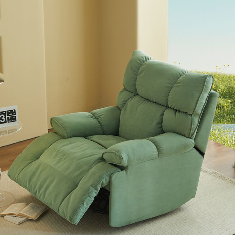 Microsuede Recliner Chair Recliner Swivel Rocker Recliner Chair Solid Color Clearhalo 'Chairs & Seating' 'furn' 'furn_recliners' 'Furniture' 'Living Room Furniture' 'Recliners' 1200x1200_c78b0706-59bc-4ab7-acf9-ae8fdec044b9