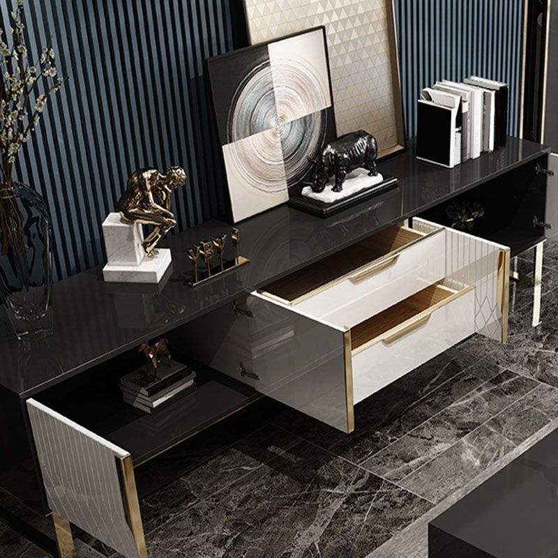 Wooden Media Console Contemporary TV Stand Console for Living Room Clearhalo 'furn' 'furn_tv_stands_entertainment_centers' 'Furniture' 'Living Room Furniture' 'TV Stands & Entertainment Centers' 'TV Stands & Media Storage Furniture' 'tv_stands_entertainment_centers' 1200x1200_c78b4267-fd21-487e-a8bf-33df49f14285