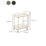 Open Storage Prep Table 27.2"L Modern Home Prep Table with Casters