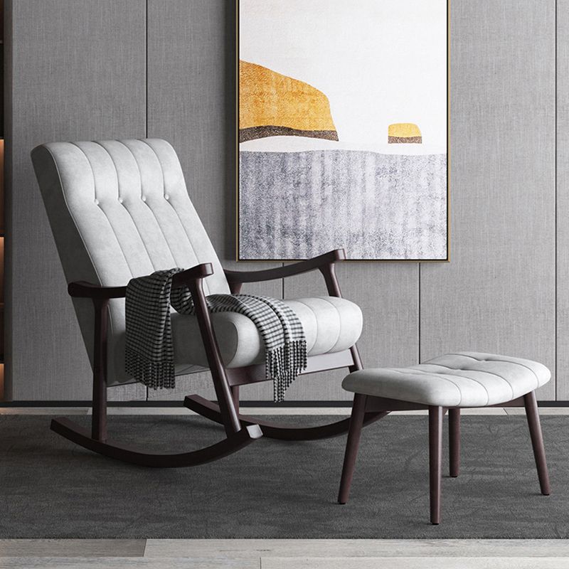 Modern Simple Style Sofa Rocking Chair Indoor Rocking Chair for Break Clearhalo 'Chairs & Seating' 'furn' 'furn_rocking_chairs' 'Furniture' 'Living Room Furniture' 'Rocking Chairs' 'rocking_chairs' 1200x1200_c78cc724-038b-4760-a9a6-4cc248962684