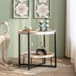 Glass Round Contemporary Coffee Table Cross Legs Single Coffee Table with Storage Clearhalo 'Coffee & Accent Tables' 'Coffee Tables' 'coffee_tables' 'furn' 'furn_coffee_tables' 'Furniture' 'Living Room Furniture' 1200x1200_c78ccc3b-4016-4807-a800-cbace841768f