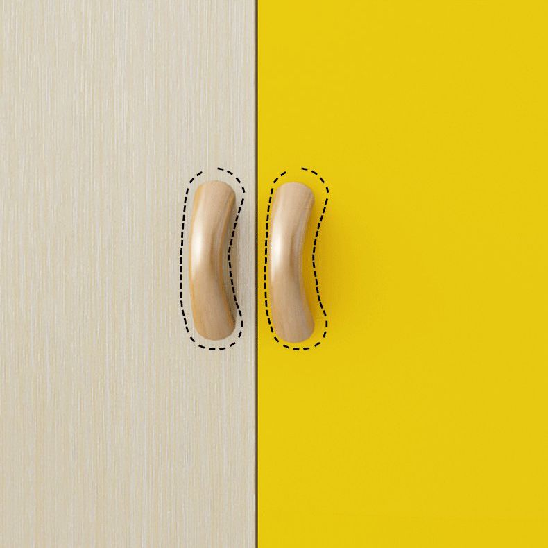 Engineered Wood Armoire for Home Modern Cabinet with Wooden Legs