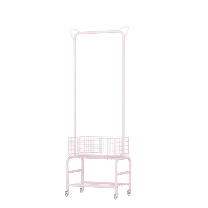 Glam metallico gancio cappotto mobile a piedi per camera da letto