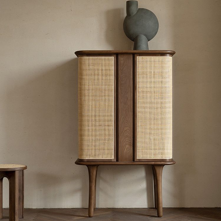 Contemporary Rectangle Storage Cabinet Natural Finish Accent Cabinet Clearhalo 'Cabinets & Chests' 'cabinets_chests' 'furn' 'furn_cabinets_chests' 'Furniture' 'Living Room Furniture' 1200x1200_c7901b02-6d06-431e-bf63-d21936e7a442