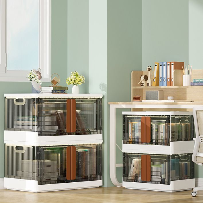 Contemporary Shelf Bookcase Folding Closed Back Plastic Bookcase Clearhalo 'Bookcases' 'furn' 'furn_bookcases' 'Furniture' 'Office Furniture' 1200x1200_c7913d9d-6ea4-47ee-a632-9dd3b1c80a94
