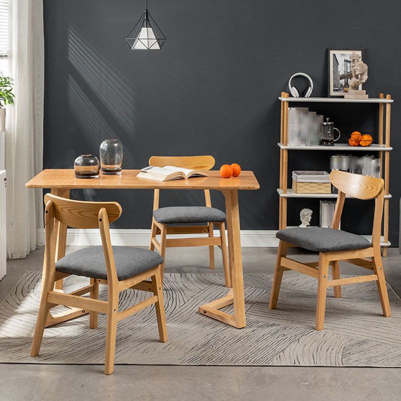 Scandinavian Upholstered Home Side Chair Open Back Natural Dining Chair Clearhalo ' kitchen&dining_furn' 'Dining Chairs' 'Dining Tables & Seating' 'dining_chair' 'furn' 'furn_dining_chair' 'Furniture' 'furniture_dining_chair' 'Kitchen & Dining Furniture' 'kitchen' 1200x1200_c7918958-babe-41b1-bb7b-90ccf56a0bdb