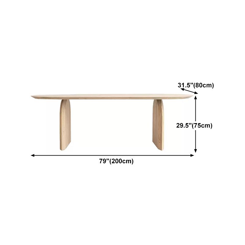 Industrial Pine Wood Office Desk Oval Natural Desk with Solid Wood Base Clearhalo 'furn' 'furn_office_desk' 'Furniture' 'Office Desks' 'Office Furniture' 'office_desk' 1200x1200_c794dd73-5324-4ecf-a13c-3a91f8ca19e3