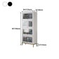 11.81"W Bookcase Glam Style Shelf Bookcase for Home and Office with Door Clearhalo 'Bookcases' 'furn' 'furn_bookcases' 'Furniture' 'furniture_bookcases' 'kitchen' 'kitchen_bookcases' 'Living Room Furniture' 'Office Furniture' 1200x1200_c7958630-a3e4-4f4a-9680-4f3a02e27cc4