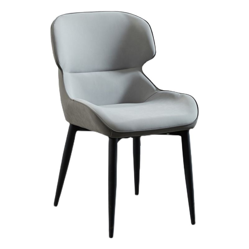 Nordic Style Metal Armless Dining Chairs Wingback Side Chair for Home Use Clearhalo ' kitchen&dining_furn' 'Dining Chairs' 'Dining Tables & Seating' 'dining_chair' 'furn' 'furn_dining_chair' 'Furniture' 'furniture_dining_chair' 'Kitchen & Dining Furniture' 'kitchen' 1200x1200_c796b0e1-cc4d-486a-ac68-6f5105679be4