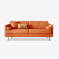 Mid-Century Modern Velvet Loose Back Sofa 31.5" H Square Arm Settee Clearhalo 'furn' 'furn_sofas' 'Furniture' 'furniture_sofas' 'kitchen' 'kitchen_sofas' 'Living Room Furniture' 'Sofa' 'sofas' 1200x1200_c797fadb-46d7-4aba-9888-1287f3ac3167
