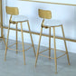 Juego de mesa de Pub rectangular moderna de 1/4 piezas, mesa de mostrador de madera con taburetes altos