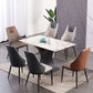 Modern Metal Wingback Side Chair Leather Dining Chairs with Black Legs Clearhalo ' kitchen&dining_furn' 'Dining Chairs' 'Dining Tables & Seating' 'dining_chair' 'Furniture' 'furniture_dining_chair' 'Kitchen & Dining Furniture' 'kitchen' 1200x1200_c798e3fb-d82d-48a9-a03f-11ce0403db17
