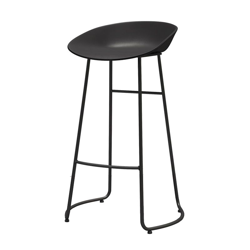 Modern Style Metal Bar Stool with Footrest and Low Back Cafe Creative Bar Stool Clearhalo 'Bar Furniture' 'Bar Stools' 'bar_stools' 'furn' 'furn_bar_stools' 'furniture_bar_stools' 'Kitchen & Dining Furniture' 'kitchen&dining_furn' 'kitchen' 'kitchen_furn' Furniture' 1200x1200_c79a3664-a92f-442a-bd7d-4aada0ef370e