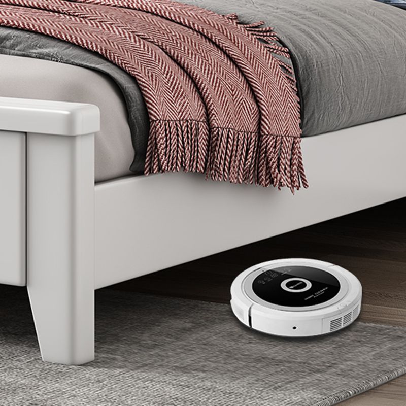 White Contemporary Panel Bed Solid Wood Bed Frame, 44.5" Tall Clearhalo 'Bedroom Furniture' 'Beds' 'furn' 'furn_beds' 'Furniture' 1200x1200_c79a4b68-c3c1-4817-b685-95c596c26c49