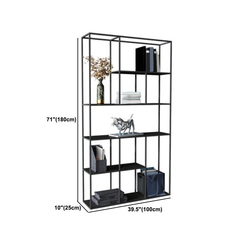 Metal Open Book Shelf Contemporary Home Shelf Bookcase with Shelves Clearhalo 'Bookcases' 'furn' 'furn_bookcases' 'Furniture' 'Office Furniture' 1200x1200_c79b26d7-6611-4bdc-b6f0-ebcc9e340494