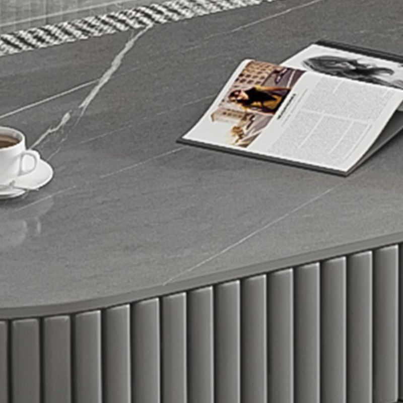 Round Coffee Table Slate Frame Nesting Coffee Table Set with 2 Drawers Clearhalo 'Coffee & Accent Tables' 'Coffee Tables' 'coffee_tables' 'furn' 'furn_coffee_tables' 'Furniture' 'Living Room Furniture' 1200x1200_c79b5752-0ac2-4308-82c9-b296e0d7e916