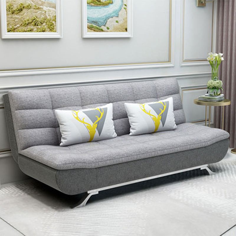 74.80" L√ó 34.65" W √ó 35.43" H Linen Slipcovered Couch Armless Sofa with Biscuit Back Clearhalo 'furn' 'furn_sofas' 'Furniture' 'furniture_sofas' 'Living Room Furniture' 'Sofa' 'sofas' 1200x1200_c79d6266-b43f-4b4e-824b-c04591e50cca