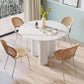 Contemporary Style Round 3 Legs Dining Table Stone Home Furniture for Indoor Clearhalo ' dining_table' 'Dining Tables & Seating' 'Dining Tables' 'furn' 'furn_dining_table' 'Furniture' 'furniture_dining_table' 'Kitchen & Dining Furniture' 'kitchen&dining_furn' 'kitchen' 'kitchen_dining_table' 1200x1200_c79d77df-6db4-47b4-ae83-06fd102c099d