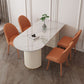 Sintered Stone Dining Table Traditional Luxury Double Pedestal Table Clearhalo 'Dining Tables & Seating' 'Dining Tables' 'dining_table' 'furn' 'furn_dining_table' 'Furniture' 'furniture_dining_table' 'Kitchen & Dining Furniture' 'kitchen' 'kitchen_dining_table' 1200x1200_c79dfcc2-8589-4833-9259-99d29af745dc