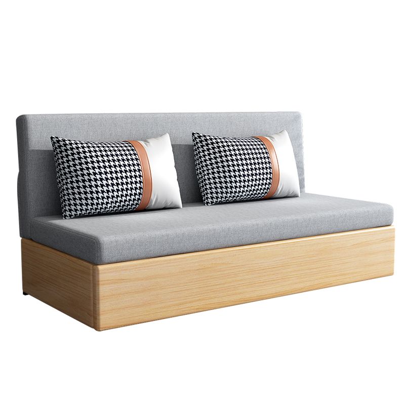 Cotton Blend Contemporary Convertible Bed Sofa Couch with Pillows Clearhalo 'furn' 'furn_sofas' 'Furniture' 'Living Room Furniture' 'Sofa' 'sofas' 1200x1200_c79f1b39-807f-4fe9-81f6-8d078e18028a