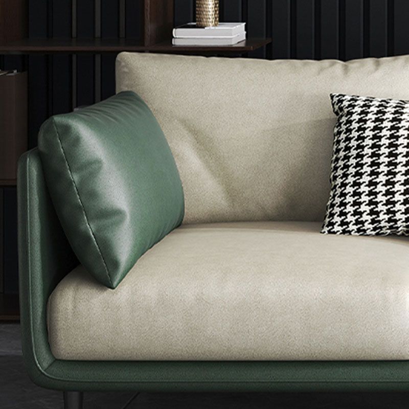 Modern Style Square Armrest Sponge Seat Filled with Wood Orange/grey/white/blue Sofa Clearhalo 'furn' 'furn_sofas' 'Furniture' 'furniture_sofas' 'kitchen' 'kitchen_sofas' 'Living Room Furniture' 'Sofa' 'sofas' 1200x1200_c7a10e49-bf3b-4922-8d3d-ac1fb8237720